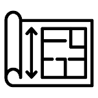 Architectural plan icon