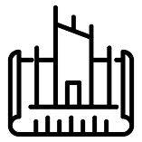 Construction project management icon